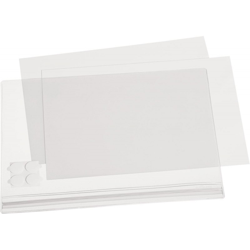 501619:Durable pochette d'affichage imperméable à l'eau, auto-adhésive, ft  A4, paquet de 5 pièces