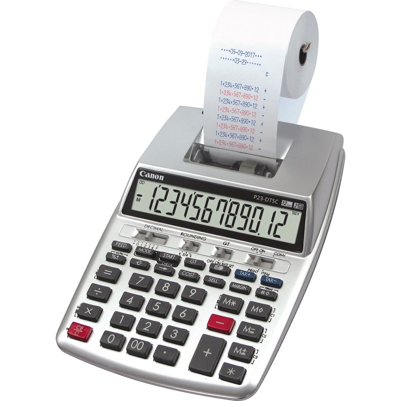 P23DTII:Canon calculatrice de bureau avec rouleau P23-DTSC II