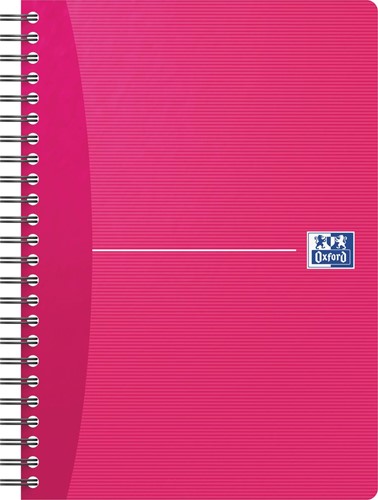 Oxford Office Essentials cahier à reliure spirale, 180 pages, ft A5, ligné, couleurs assorties-2