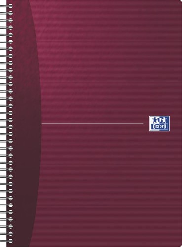 Oxford Office Essentials cahier à reliure spirale, 180 pages, ft A4, ligné, couleurs assorties-1