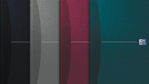Oxford Office Essentials cahier, couverture rigide, 192 pages, ft A4, quadrillé 5 mm, couleurs assorties
