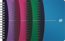 Oxford Office Urban Mix carnet de notes, 180 pages, ft 11 x 17 cm, quadrillé 5 mm, couleurs assorties