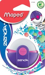 Maped gomme Zenoa, couleurs assorties, blister de 1 pièce