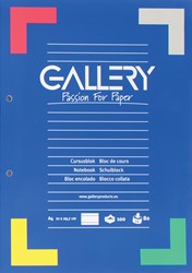 Gallery bloc de cours, ligné, papier de 80 g/m²