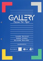 Gallery bloc de cours, quadrillé commercial, papier de 80 g/m²