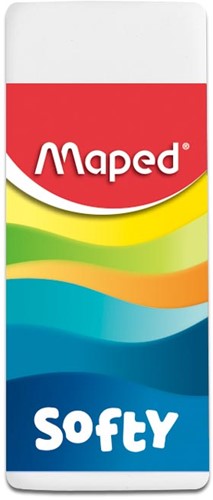 Maped gomme Softy, medium, blanc, blister de 2 pièces-3