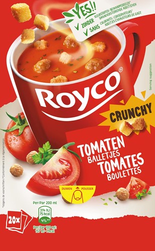 Royco Minute Soup tomates boulettes, paquet de 20 sachets-2