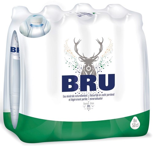Bru eau légèrement pétillante, bouteille de 50 cl, paquet de 24 pièces-2