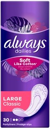 Always Soft Like Cotton protège-slip Large Classic, paquet de 30 pièces