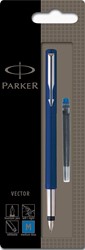 Parker Vector stylo plume bleu, sous blister