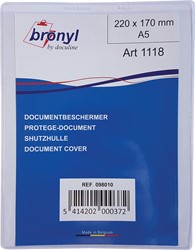 Bronyl étui en U en PVC transparente de 180 microns, ft A5
