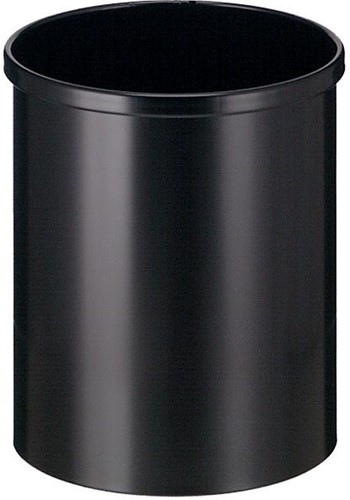 Eko poubelle en métal, contenu 15 L, noir