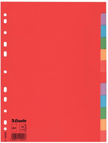Esselte intercalaires Economy, 12 onglets