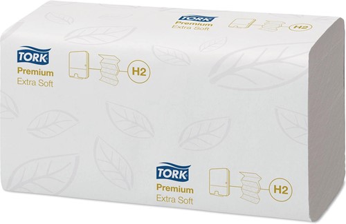 Tork Premium Xpress® essuie-mains extra doux XL, multifold, 2 pli, système H2, blanc