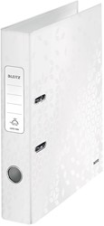 Leitz Classeur à levier Wow blanc, dos de 5 cm