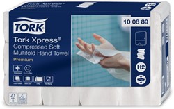 Tork Xpress® essuie-mains comprimés doux, multifold Z, Premium, 2 plis, système H2, 12 x 225 feuilles