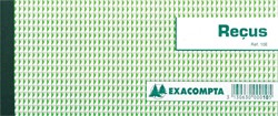Exacompta reçus, ft 9 x 13 cm, 50 feuilles, horizontale, français