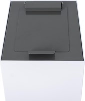 V-Part couvercle à clapet pour poubelle modulaire 60 l, gris foncé-3