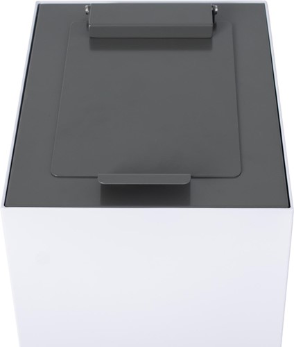 V-Part couvercle à clapet pour poubelle modulaire 60 l, gris foncé-3