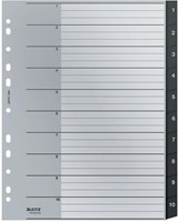 Leitz Recycle intercalaires, ft A4, perforation 11 trous, PP, noir, 1-10-2