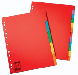 Esselte intercalaires 12 onglets, carton de 220 g/m²