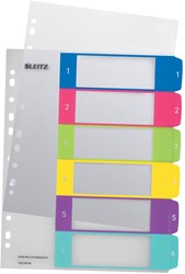 Leitz WOW intercalaires imprimables, 6 onglets
