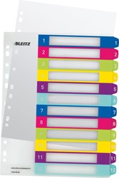 Leitz WOW intercalaires imprimables, 12 onglets