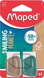 Maped Smiling Planet gomme, 2 pièces