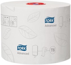 Tork papier hygiénique Mid-Size, 2 plis, 100 m, système T6, paquet de 27 rouleaux