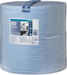 Tork Heavy Duty papier de nettoyage rouleau 2-plis, système W1, bleu