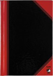 Bantex carnet de notes, ft A5, 192 pages, ligné, rouge et noir