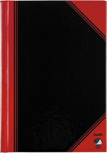 Bantex carnet de notes, ft A5, 192 pages, ligné, rouge et noir