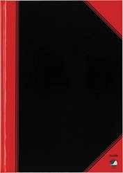 Bantex carnet de notes, ft A4, 192 pages, ligné, rouge et noir
