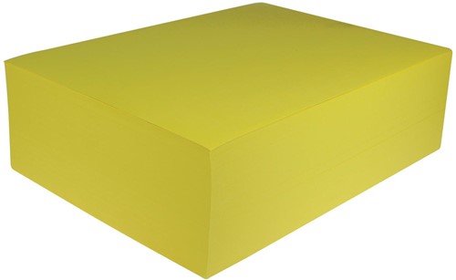 Papier à dessin coloré, 120 g, ft 21 x 29,7, A4, jaune, paquet de 500 feuilles