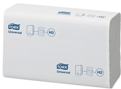 Tork Xpress essuie-mains, multifold, 237 feuilles, 2 plis, système H2 Universal, blanc