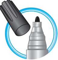 Bic marqueur pour tableaux blancs Velleda 1701, noir-3