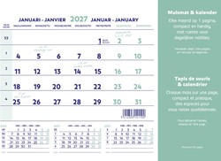 Brepols tapis de souris+calendrier,ft 23X18 cm, néerlandais-français, 2027