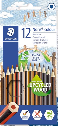 Staedtler crayons de couleur Noris Club People Of The World 12 crayons de couleurs