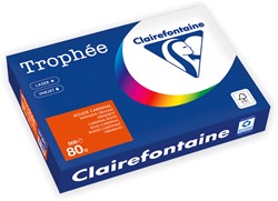 Clairefontaine A4 80g rouge cardinal 1873 FSC <br>Par paquet de 500 feuilles