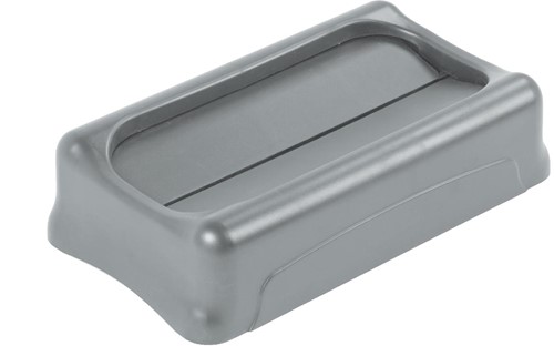 Rubbermaid couvercle pour collecteur Slim Jim, couvercle basculant, gris