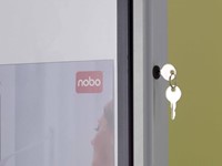Nobo Premium Plus vitirine intérieure, porte rotante avec serrure, magnétique, 4 x A4-2