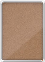 Nobo Premium Plus vitirine intérieure, porte rotante avec serrure, liège, 9 x A4
