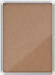 Nobo Premium Plus vitirine intérieure, porte rotante avec serrure, liège, 9 x A4