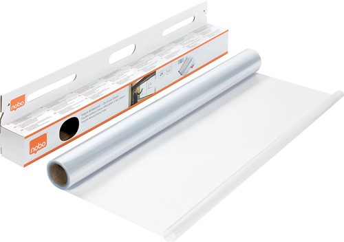 Nobo Instant film effaçable à sec, ft 60 x 80 cm, rouleau de 25 feuilles, transparent