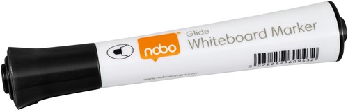 Nobo Glide marqueur pour tableau blanc, pointe ronde, paquet de 10 pièces, noir-2