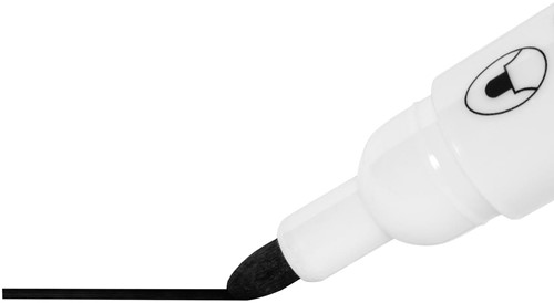 Nobo Glide marqueur pour tableau blanc, pointe ronde, paquet de 10 pièces, noir-3