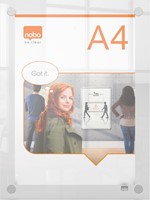 Nobo Premium Plus tableau d'affichage acrylique, montage mural, ft A4-2