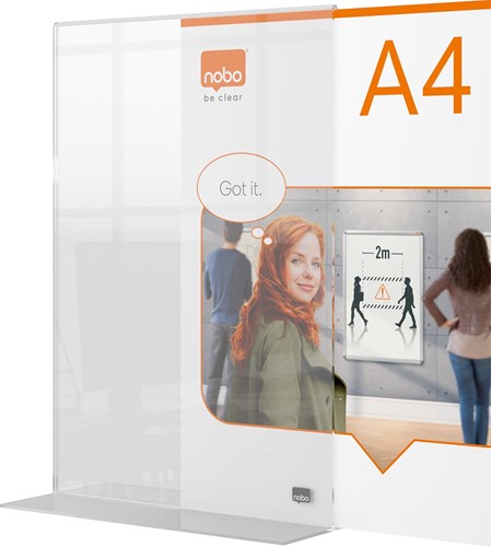 Nobo Premium Plus tableau d'affichage acrylique,avec pied, ft A4-3