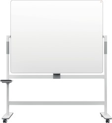 Nobo Move & Meet tableau blanc pivotant, acier laqué, magnétique, 150 x 120 cm