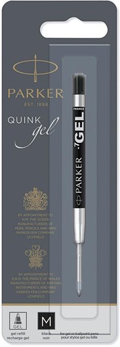 Parker Quink recharge pour stylo bille, pointe moyenne, noir, sous blister-2